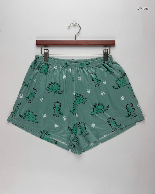 Secondhand Branded Womens Shorts by Cut Lable, Green Polyester fabric, Premium condition, for Women - Online Thrift Shop Islamabad Pakistan