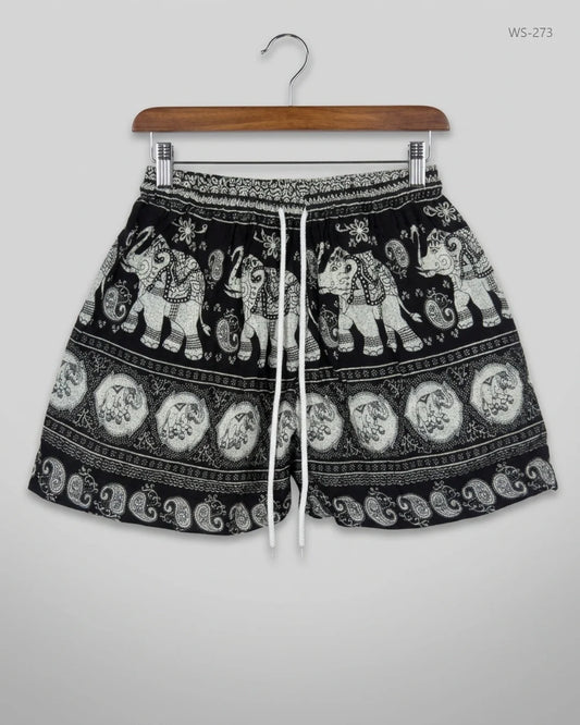 Womens Shorts | CUT LABEL | Preloved Branded | Black Polyester | Premium | OTS Thrift Store Islamabad Pakistan
