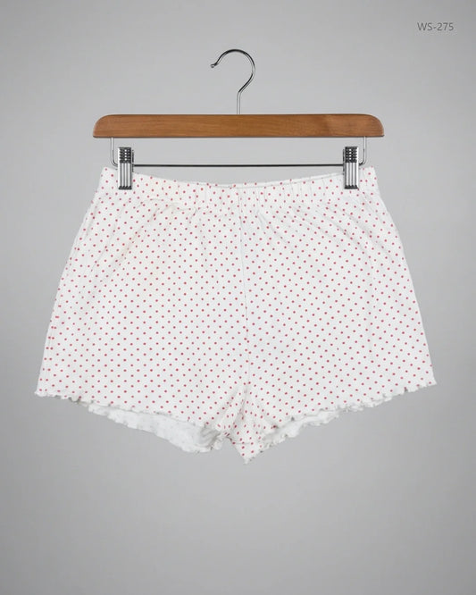 Secondhand Branded Womens Shorts by Next, White Cotton fabric, Premium condition, for Women - Online Thrift Shop Peshawar Pakistan