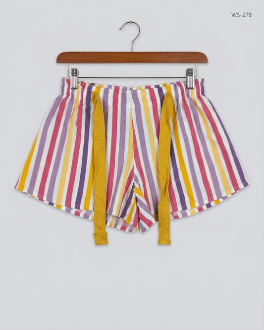 UK Imported secondhand Womens Shorts - Marks & Spencer brand, Multi Cotton, Premium condition, for Women - Online Thrift Store Islamabad Pakistan