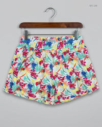 PEACOCKS Multi Color Womens Shorts (WS-298)