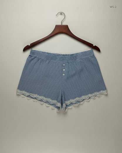UK Imported secondhand Womens Shorts - Primark brand, Blue Cotton, Premium condition, for Women - Online Thrift Store Lahore Pakistan