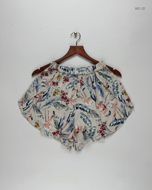 Premium Condition Womens Shorts | Preloved pull&Bear | Multi Cotton | Thrift Shop for Women Karachi Pakistan | OTS