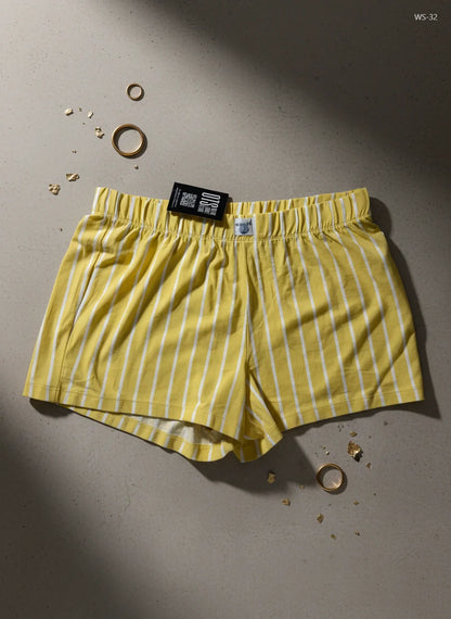Womens Shorts | F&F | Preloved Branded | Yellow Cotton | Premium | OTS Thrift Store Peshawar Pakistan