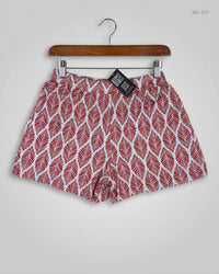PEACOCKS Red Womens Shorts (WS-321)
