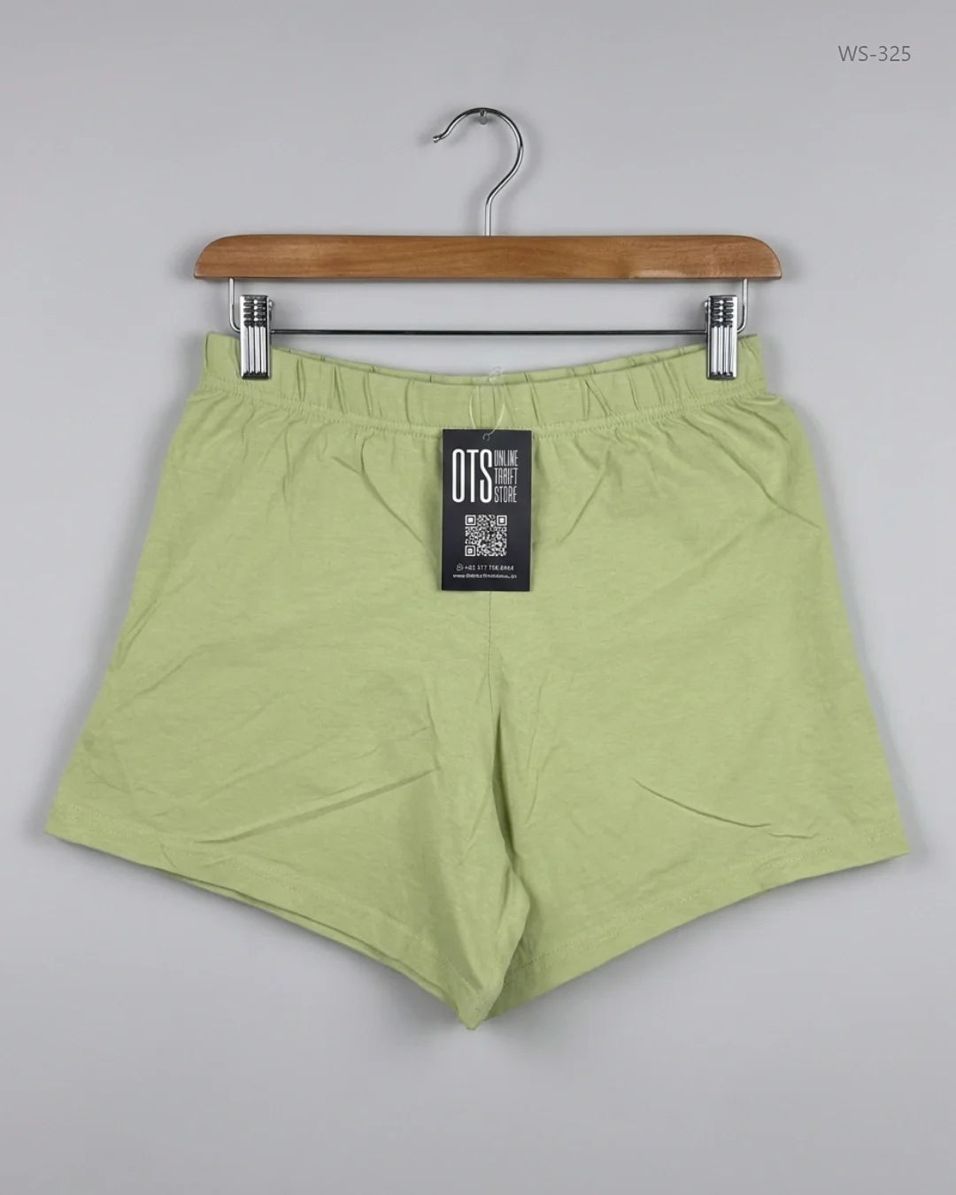 Shop Premium Womens Shorts by Primark | Preloved Branded Clothes | Green Cotton | Women | OTS Thrift Store Islamabad Pakistan