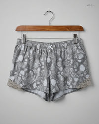 LOVE TO LOUNGE Gray Womens Shorts (WS-331)