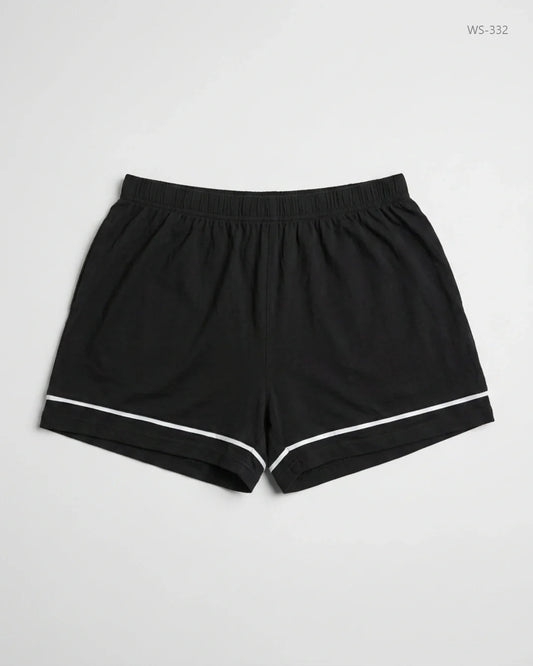 Shop Premium Womens Shorts by Unknown | Preloved Branded Clothes | Black Viscose | Women | OTS Thrift Store Lahore Pakistan
