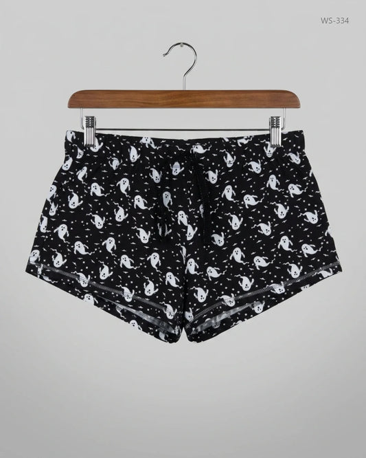 Preloved Premium Womens Shorts by LOVE TO LOUNGE, Black Cotton for Women - OTS Thrift Shop Karachi Pakistan