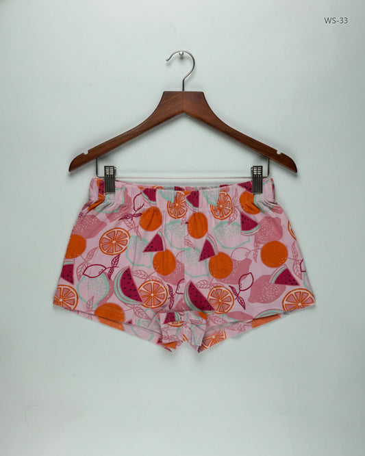 Secondhand Branded Womens Shorts by Cut Lable, Multi Cotton fabric, Premium condition, for Women - Online Thrift Shop Karachi Pakistan