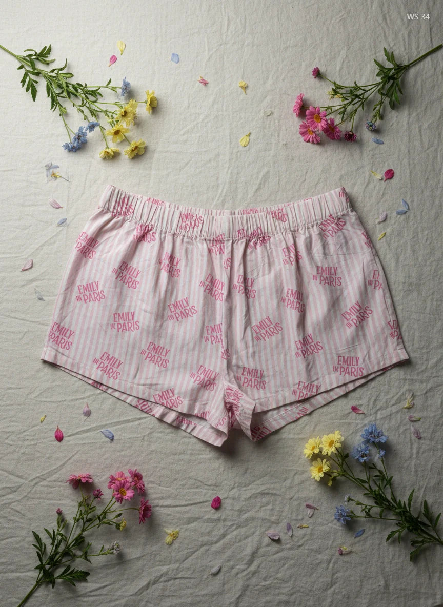 EMILY IN PARIS Pink Women's Shorts (WS-34)