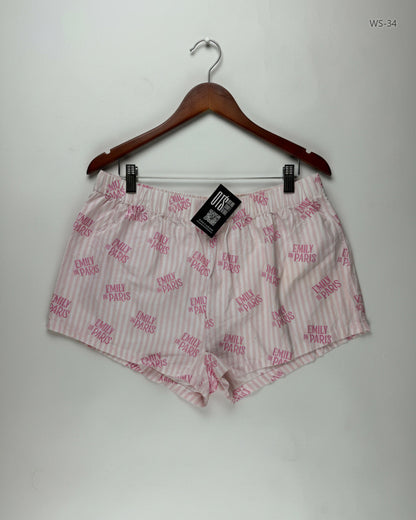 Shop Premium Womens Shorts by Emily in Paris | Preloved Branded Clothes | Pink Cotton | Women | OTS Thrift Store Lahore Pakistan
