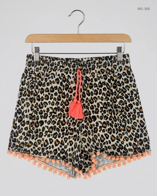 Womens Shorts | Matalan | Preloved Branded | Leopard Polyester/vis | Premium | OTS Thrift Store Islamabad Pakistan