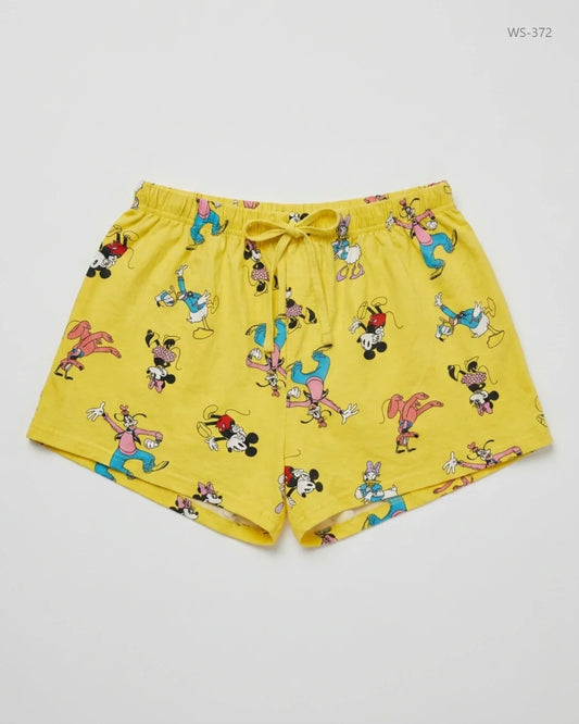 Secondhand Branded Womens Shorts by Primark, Yellow Cotton fabric, Premium condition, for Women - Online Thrift Shop Islamabad Pakistan