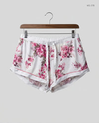 LOVE TO LOUNGE White Womens Shorts (WS-378)
