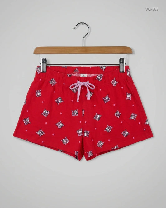 Womens Shorts | New Look | Preloved Branded | Red Cotton | Premium | OTS Thrift Store Peshawar Pakistan