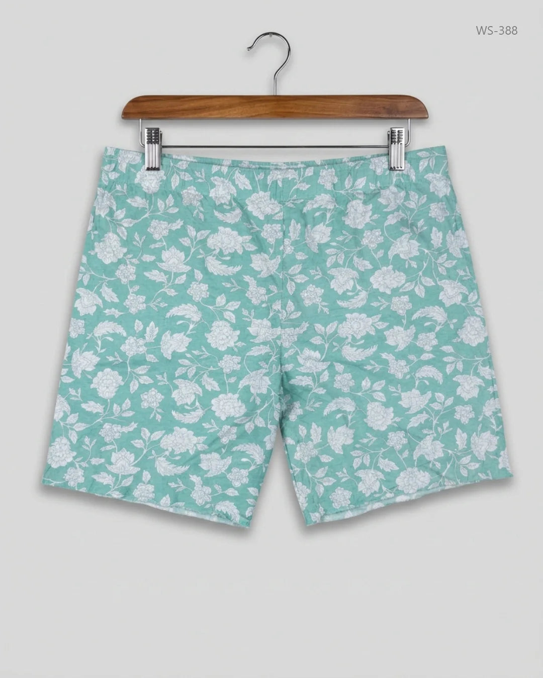Secondhand Branded Womens Shorts by DUNNES, Light Green Cotton fabric, condition, for Women - Online Thrift Shop Peshawar Pakistan