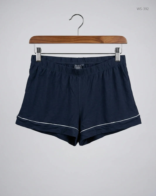 Womens Shorts | Marks & Spencer | Preloved Branded | Blue Cotton | Premium | OTS Thrift Store Lahore Pakistan