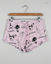 LOVE TO LOUNGE Pink Womens Shorts (WS-399)