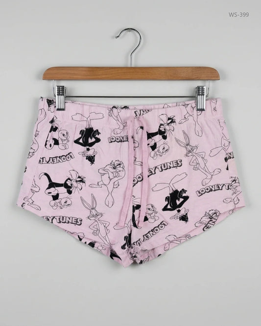 Womens Shorts | LOVE TO LOUNGE | Preloved Branded | Pink Cotton | Excellent | OTS Thrift Store Karachi Pakistan