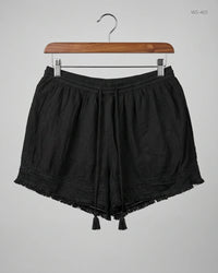 TU Black Womens Shorts (WS-403)