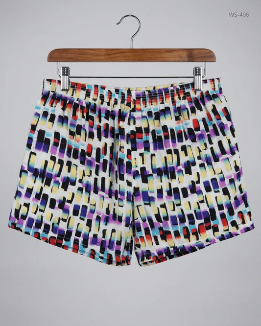 Womens Shorts | Papaya | Preloved Branded | Multi Viscose | Premium | OTS Thrift Store Islamabad Pakistan