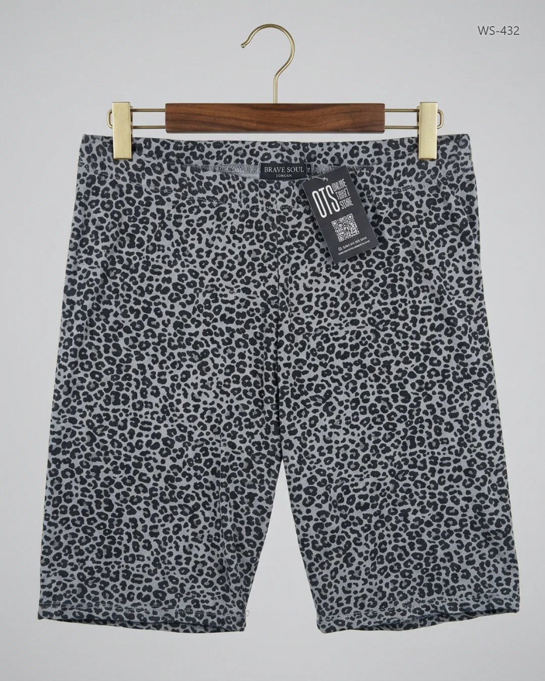 Preloved Premium Womens Shorts by BRAVE SOUL LONDON, Grey Polyester for Women - OTS Thrift Shop Islamabad Pakistan