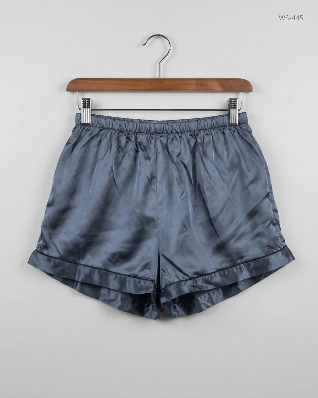 Premium Condition Womens Shorts | Preloved CUT LABEL | Silver Blue Silk | Thrift Shop for Women Lahore Pakistan | OTS