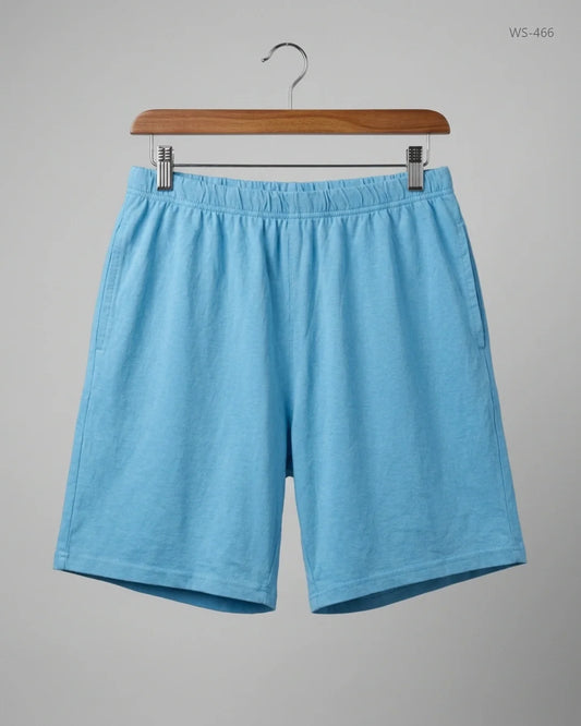 Shop Premium Womens Shorts by H&M | Preloved Branded Clothes | SkyBlue Cotton | Women | OTS Thrift Store Karachi Pakistan