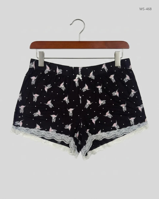 UK Imported secondhand Womens Shorts - Marks & Spencer brand, Black Polyester, Premium condition, for Women - Online Thrift Store Lahore Pakistan