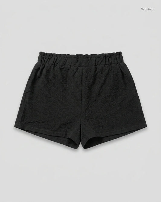 Shop Premium Womens Shorts by Shein | Preloved Branded Clothes | Black Polyester | Women | OTS Thrift Store Karachi Pakistan