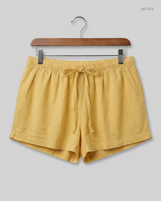 UK Imported secondhand Womens Shorts - George brand, Yellow Cotton, Premium condition, for Women - Online Thrift Store Islamabad Pakistan
