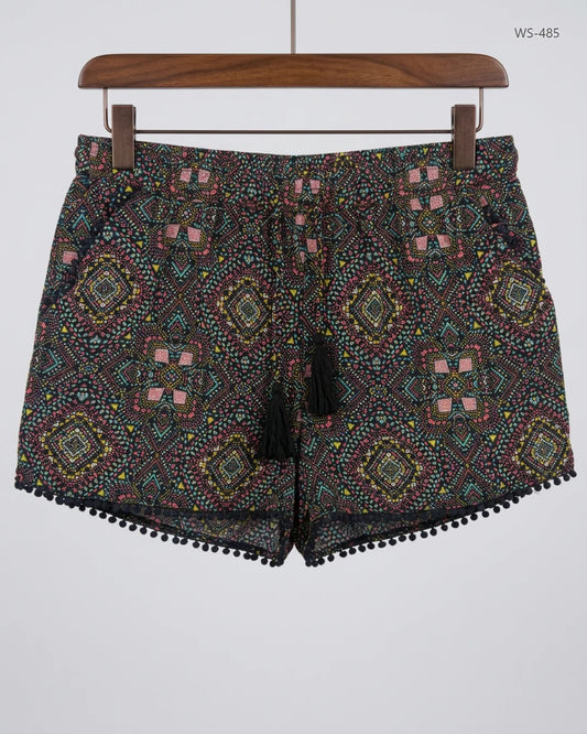 Secondhand Branded Womens Shorts by Atmosphere, Multi Viscose fabric, Premium condition, for Women - Online Thrift Shop Karachi Pakistan