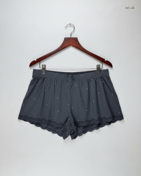 Womens Shorts | Primark | Preloved Branded | Gray Polyester | Premium | OTS Thrift Store Islamabad Pakistan