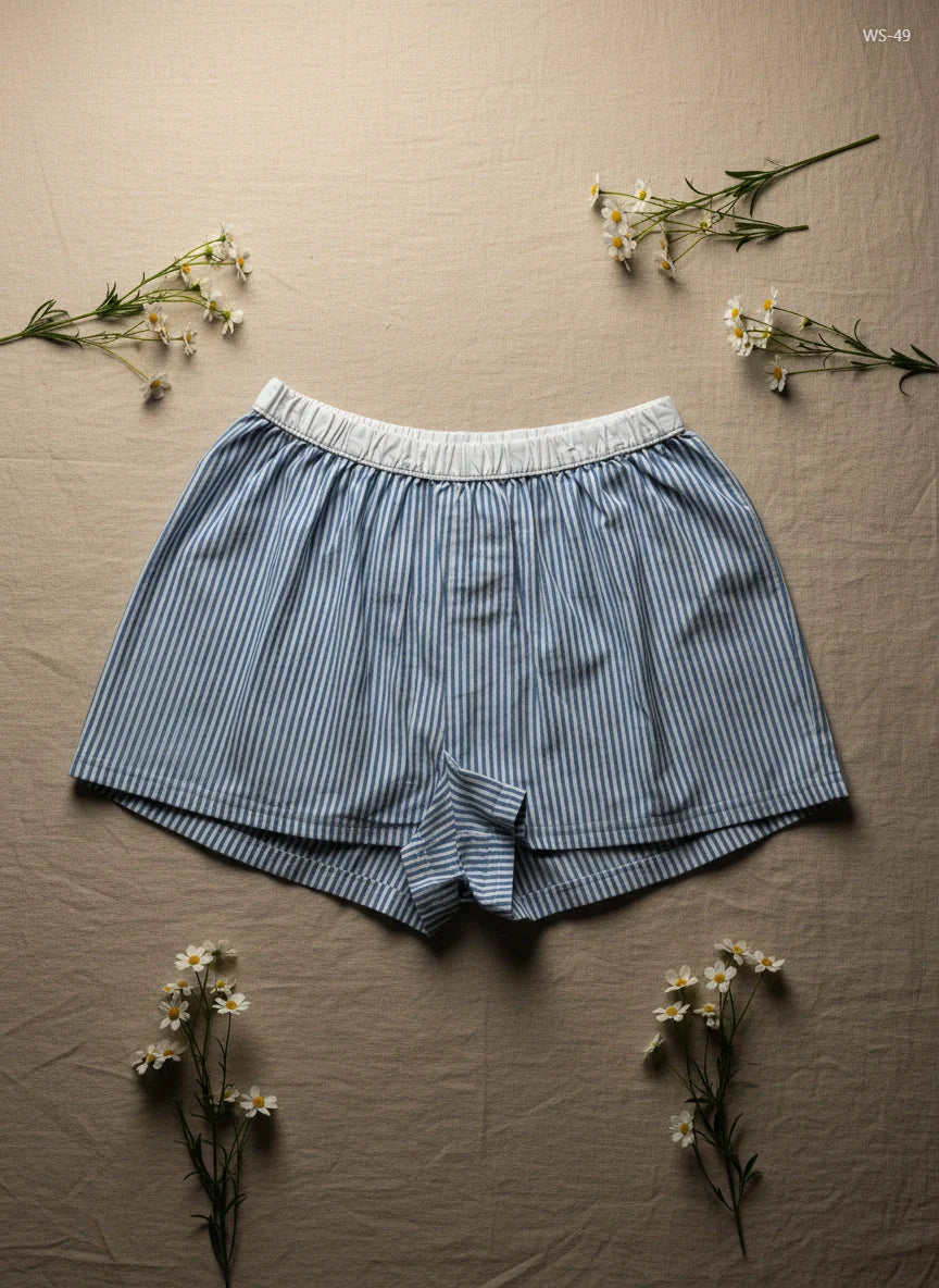 Premium Condition Womens Shorts | Preloved Primark | Blue Cotton | Thrift Shop for Women Karachi Pakistan | OTS