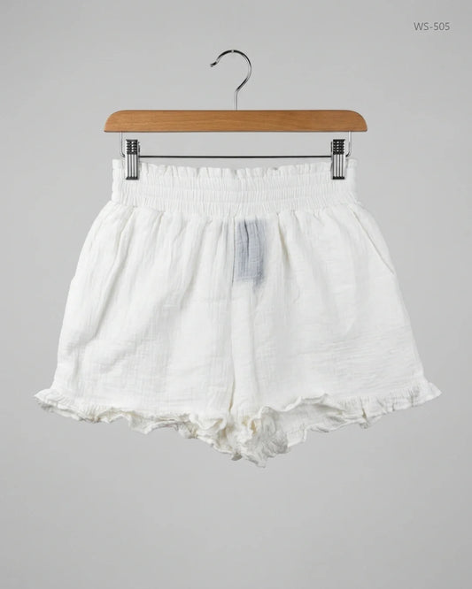 Preloved Premium Womens Shorts by Primark, White Cotton for Women - OTS Thrift Shop Lahore Pakistan
