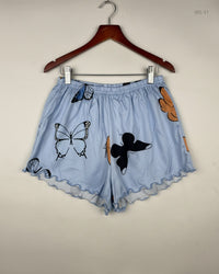 CUT LABEL Sky Blue Womens Shorts (WS-51)