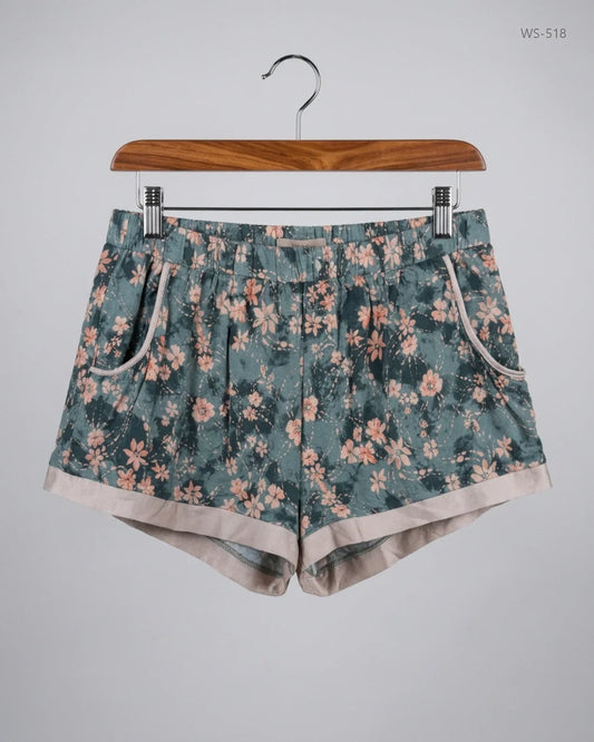 Womens Shorts | LOVE TO LOUNGE | Preloved Branded | Grey Polyester | Premium | OTS Thrift Store Lahore Pakistan