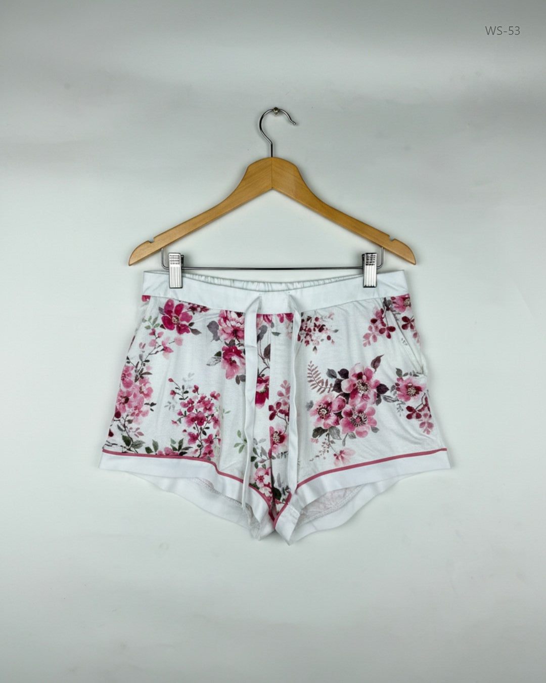 LOVE TO LOUNGE White Womens Shorts (WS-53)