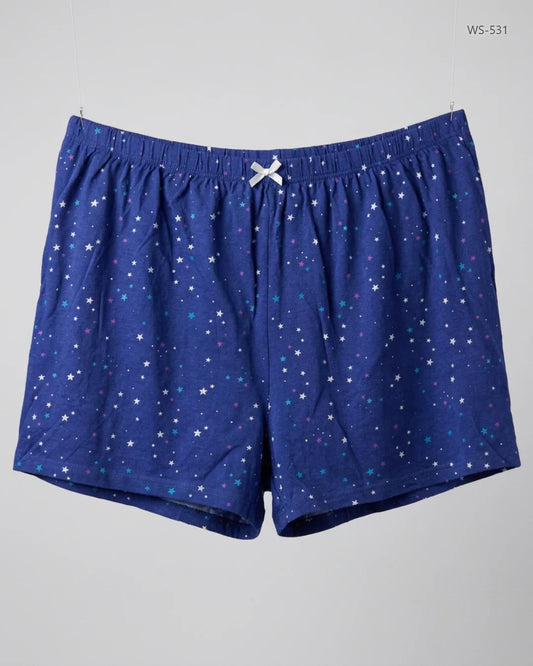 Womens Shorts | Anya Madsen | Preloved Branded | Blue Cotton | Premium | OTS Thrift Store Peshawar Pakistan