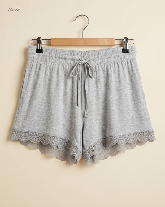 Womens Shorts | Marks & Spencer | Preloved Branded | Grey Polyester | Premium | OTS Thrift Store Lahore Pakistan