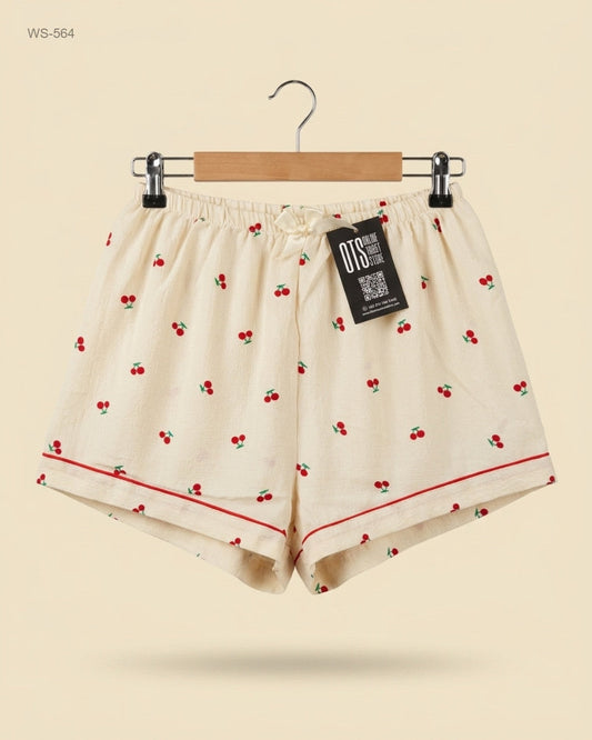 Premium Condition Womens Shorts | Preloved Unknown | Beige Polyester | Thrift Shop for Womens Peshawar Pakistan | OTS