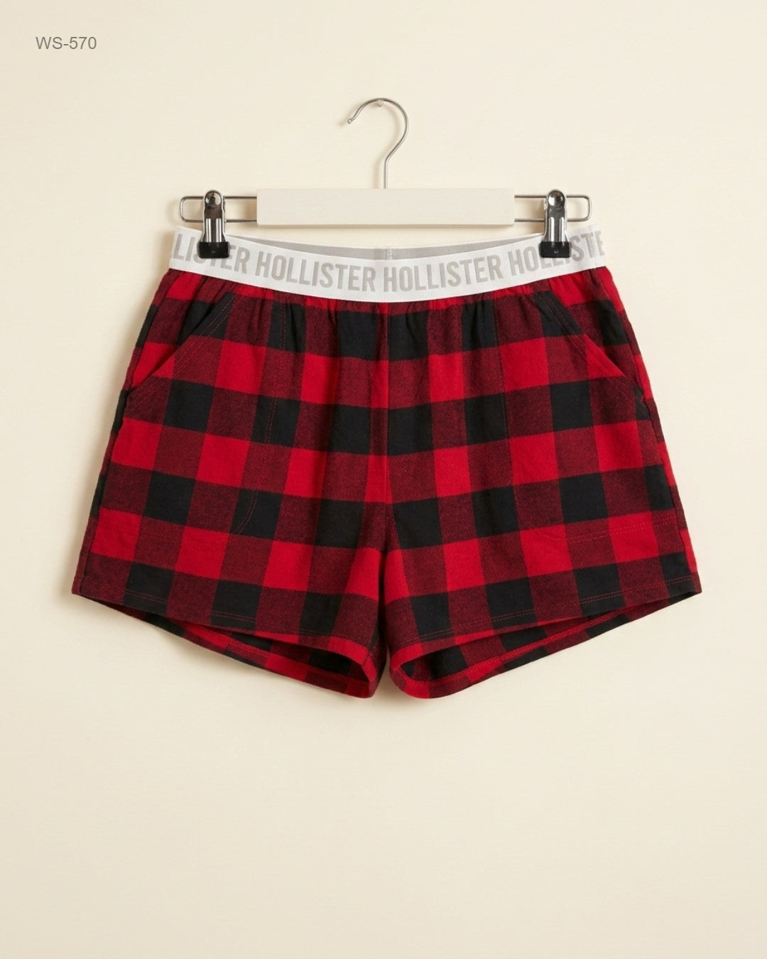HOLLISTER (WS-570) Maroon Womens Shorts