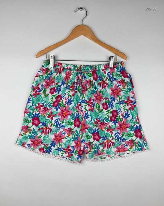 Premium Plus Condition Womens Shorts | Preloved Baard angels | Multi Cotton | Thrift Shop for Women Karachi Pakistan | OTS