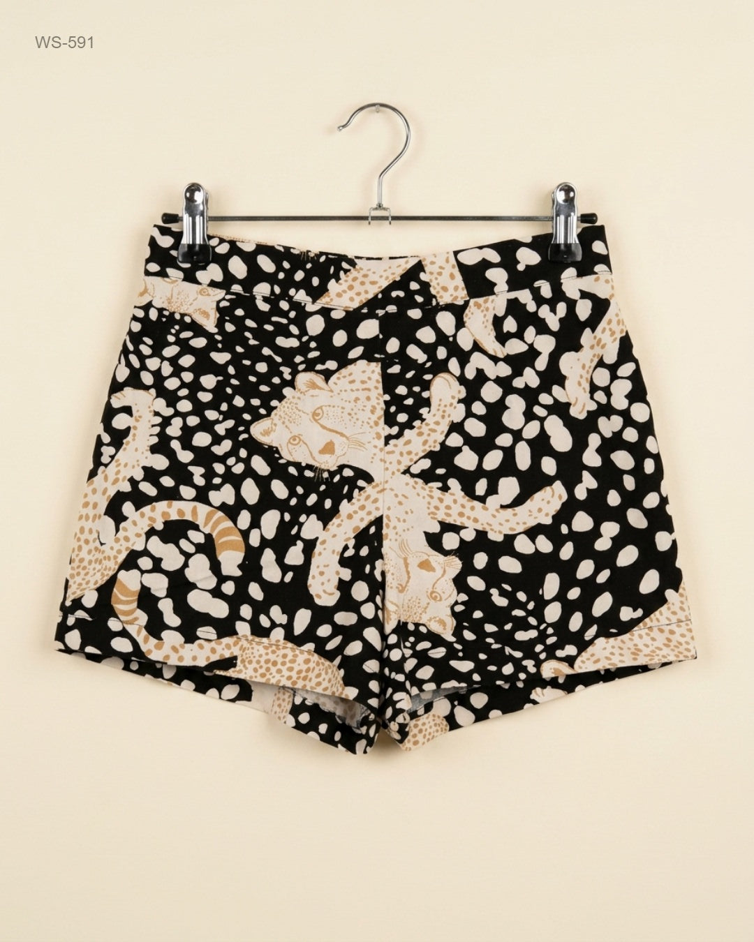 GEORGE (WS-591) Black Womens Shorts