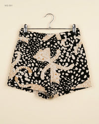 GEORGE (WS-591) Black Womens Shorts
