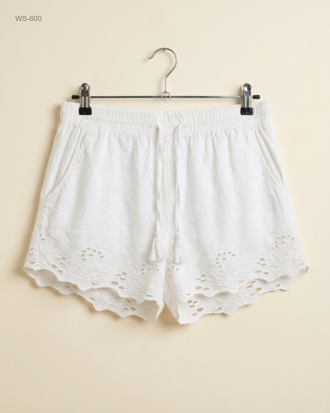 LOVE TO LOUNGE (WS-600) White Womens Shorts