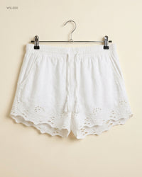 LOVE TO LOUNGE (WS-600) White Womens Shorts