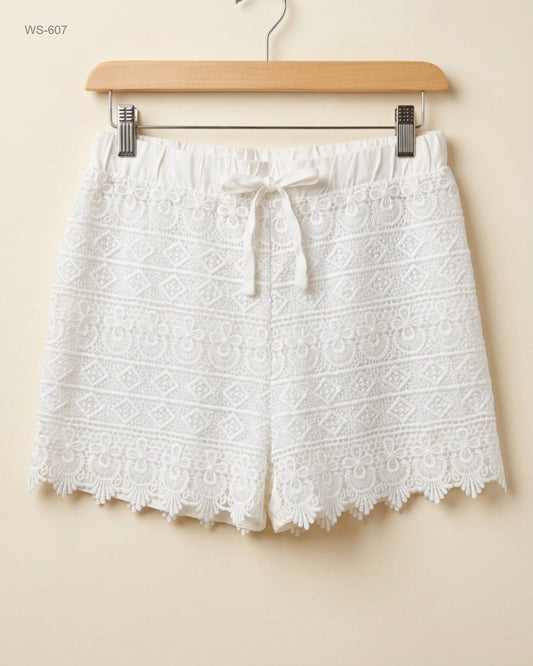 UK Imported secondhand Womens Shorts - Primark brand, White Cotton, Premium condition, for Womens - Online Thrift Store Lahore Pakistan