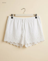 TU (WS-612) White Womens Shorts